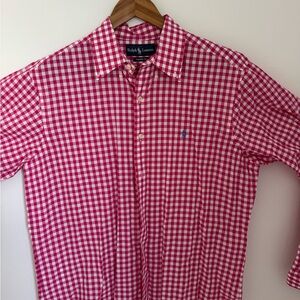 Ralph Lauren Men's Red Checkered Shirt